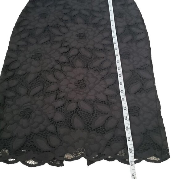 NWT Bebe black floral lace pencil skirt - Picture 9 of 11